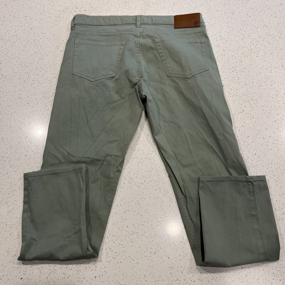 Vineyard Vines Mens 5 pocket pants 33x30 Green Stretch Casual Jeans - Picture 7 of 8